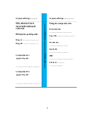 Mẫu trình bày Bài tập lớn Nhập môn Khoa học xã hội và nhân văn | Đại học Sư Phạm Hà Nội