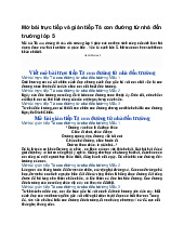 Mở bài trực tiếp và gián tiếp Tả con đường từ nhà đến trường lớp 5