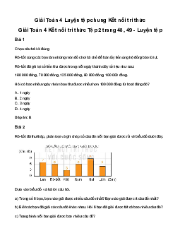 Giải Toán lớp 4 Bài 52: Luyện tập chung | Kết nối tri thức