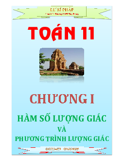 Tài liệu hàm số lượng giác và phương trình lượng giác – Lư Sĩ Pháp