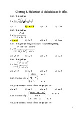 Đề cương môn Giải tích - Trường Đại học lao động -  xã hội.