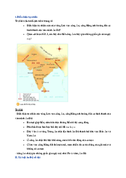 Giải sách giáo khoa môn Lịch sử 6 bài 8 Ấn Độ cổ đại Chân trời sáng tạo | Chân trời sáng tạo
