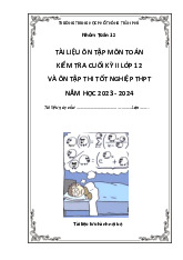 Tài liệu ôn tập cuối kì 2 Toán 12 năm 2023 – 2024 trường THPT Trần Phú – Đà Nẵng