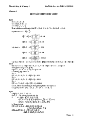 Bài tập Chương 4 Xác suất thống kê | Trường Đại học Công nghệ, Đại học Quốc gia Hà Nội