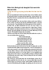 Phân tích đánh giá nội dung bài Đợi mưa trên đảo sinh tồn