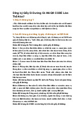 Đăng ký Giấy Đi Đường Có Mã QR CODE Làm Thế Nào?