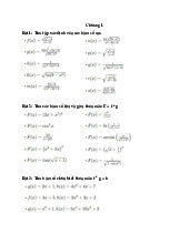 Bài Tập Giải Tích 1: Tìm Tập Xác Định và Tính Tích Phân. Môn Giải tích 1 (VNU) | Trường Đại học Công nghệ, Đại học Quốc gia Hà Nội.