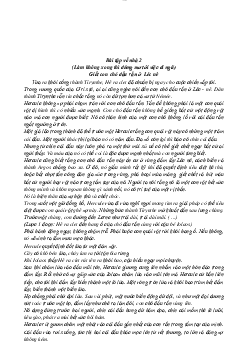 Bài tập dẫn luận ngôn ngữ và thực hành tiếng Việt