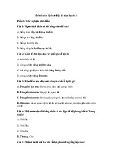 Đề thi học kỳ 1 môn Lịch sử & Địa Lý lớp 6 năm học 2024 - 2025 - Đề số 5 | Bộ sách Kết nối tri thức