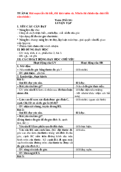 Giáo án Toán lớp 4 Tuần 4 | Kết nối tri thức