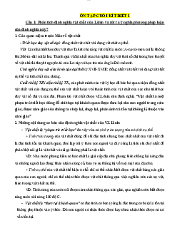Câu hỏi ôn tập Triết - tài liệu câu hỏi ôn tập cuối kì triết học | môn Triết học Mác -Lênin | Đại học sư phạm Hà nội 