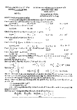 Đề thi cuối học kì 1 Toán 7 năm 2020 – 2021 trường THCS Mễ Trì – Hà Nội