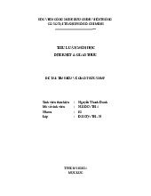 Tiểu luận Tìm hiểu về giao thức SNMP môn Internet và các giao thức | Học viện Công Nghệ Bưu Chính Viễn Thông