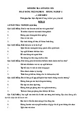 Đề thi giữa học kỳ 1 môn Hoạt động trải nghiệm lớp 8 năm học 2024 - 2025  | Bộ sách Cánh diều