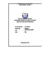 BÁO CÁO THỰC TẬP NGÀNH QUẢN TRỊ DỊCH VỤ DL & LH - 2023