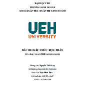 Đề cương môn Business Administration - trường đại học kinh tế- tài chính Hồ chí minh