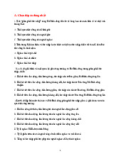 Trắc nghiệm và bài tập Chương 5: Bất bình đẳng và Nghèo khổ | Môn kinh tế quốc tế - Trường Đại học Lao động - Xã hội