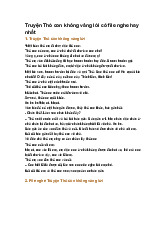 Truyện Thỏ con không vâng lời có file nghe hay nhất