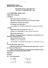 Đề cương giữa học kì 1 Toán 7 năm 2025 – 2026 trường THCS Long Toàn – TP HCM