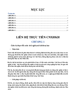 Liên hệ thực tiễn chủ nghĩa khoa học xã hội