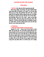 BÀI PHÂN TÍCH ĐỌC TIỂU THANH KÍ - NGUYỄN DU - LỚP 10D1