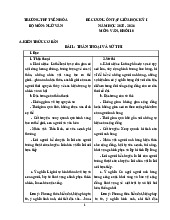 Đề cương ôn tập giữa kỳ 1 Ngữ văn 10 năm 2025-2026 – THPT Yên Hoà, Hà Nội