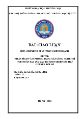 Bài thảo luận về ứng dụng AI trong chuyển đổi số | Đại học Thương Mại