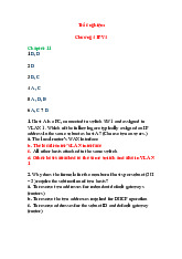 Trắc nghiệm chương 4 | Môn Hệ thống máy tính & truyền thông - Đại học Cần Thơ