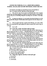 TOP 135 CÂU HỎI TUẦN SINH HOẠT CÁC CHUYÊN ĐỀ ĐẦU KHÓA  NĂM HỌC 2023-2024 ĐỐI VỚI SINH VIÊN TRÚNG TUYỂN NĂM 2023