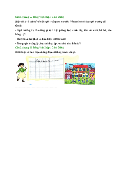 Giải SGK môn Tiếng việt 2 - Bài 6: Ngôi trường mơ ước (1) | Cánh Diều