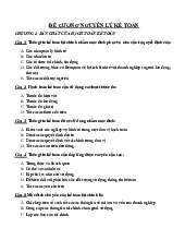 Đề cương | môn Nguyên lý kế toán | trường Đại học Huế