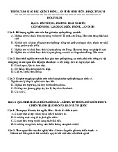 TOP 90 câu hỏi trắc nghiệm ôn tập | Môn an ninh quốc phòng