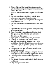 Câu hỏi tự luận môn Triết học Mác - Lênin | Trường Đại học Kinh tế, Đại học Quốc gia Hà Nội