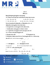 ANKAN - Phiếu Số 1: Đồng đẳng, đồng phân và danh pháp | Môn Hóa học đại cương | Đại học Điện lực