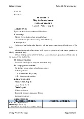 Giáo án môn Tiếng anh lớp 3 - Unit 4: Our bodies | Bộ sách Global Success | Tiểu học ( Chương trình mới)