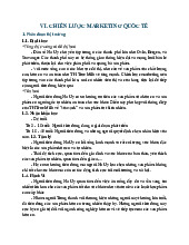 Chiến lược marketing quốc tế: Phân đoạn thị trường Na Uy môn Marketing quốc tế | Đại học kinh tế Quốc dân