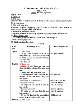 Bài 23 | Giáo án học kì 2 | Toán 1| Kết nối tri thức với cuộc sống
