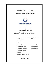 Image Classification on MNIST | Báo cáo bài tập lớn học phần Thị giác máy tính | Trường Đại học Phenikaa