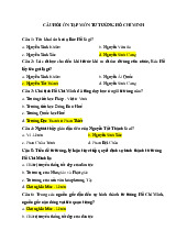 Đề cương môn Tư tưởng Hồ chí minh - trường đại học kinh tế- tài chính thành phố Hồ chí minh.