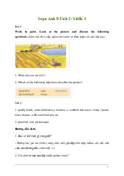 Giải Tiếng Anh 8 Unit 2: Skills 1 | Kết nối tri thức