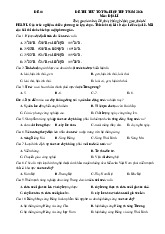 Đề thi thử tốt nghiệp THPT 2025 môn Địa lí bám sát đề minh họa - Đề 18