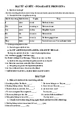Đại từ sở hữu - Prossessive pronouns | Tiếng Anh 12