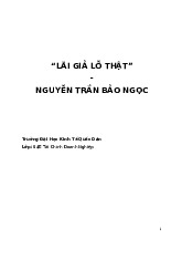 Bài Luận: Nguyên Nhân và Giải Pháp cho Hiện Tượng "Lãi Giả Lỗ Thật" môn Kinh tế vi mô | Trường Đại học Kinh Tế Quốc Dân