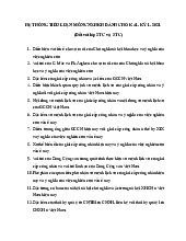 Hệ thống tiểu luận môn Chủ nghĩa xã hội dành cho k 41- kỳ 1- 2021 | Đại học Nội Vụ Hà Nội