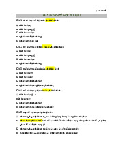 TOP 200 câu hỏi ôn tập dịch tễ học | Sinh học đại cương | Trường Đại học Y Dược , Đại học Quốc gia Hà Nội