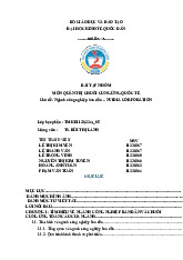 Ngành công nghiệp bán dẫn NVIDIA CORPORATION | Môn Quản trị chuỗi cung ứng quốc tế - Đại học Kinh Tế Quốc Dân