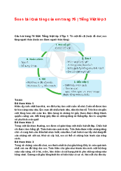 Soạn bài Quà tặng của em trang 76 | Tiếng Việt lớp 3 Cánh diều