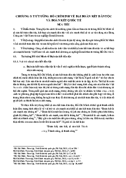 Chương 5:Tư tưởng Hồ Chí Minh về đại đoàn kết dân tộc và đoàn kết quốc tế