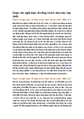 Đoạn văn nghị luận về sống có ích chọn lọc hay nhất