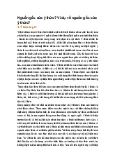 Nguồn gốc của ý thức? Ví dụ về nguồn gốc của ý thức?